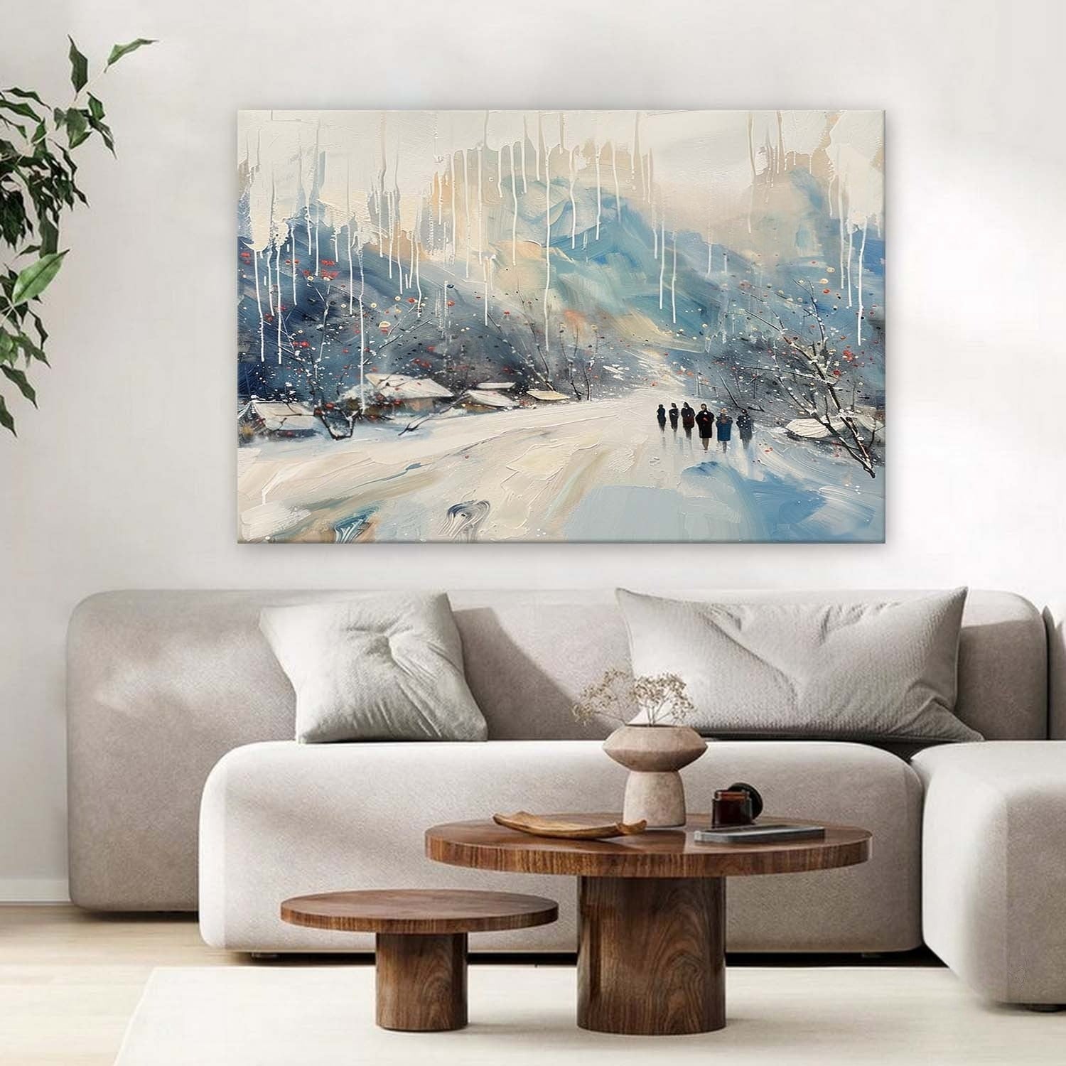 Wall Art Horizontal Winter Village