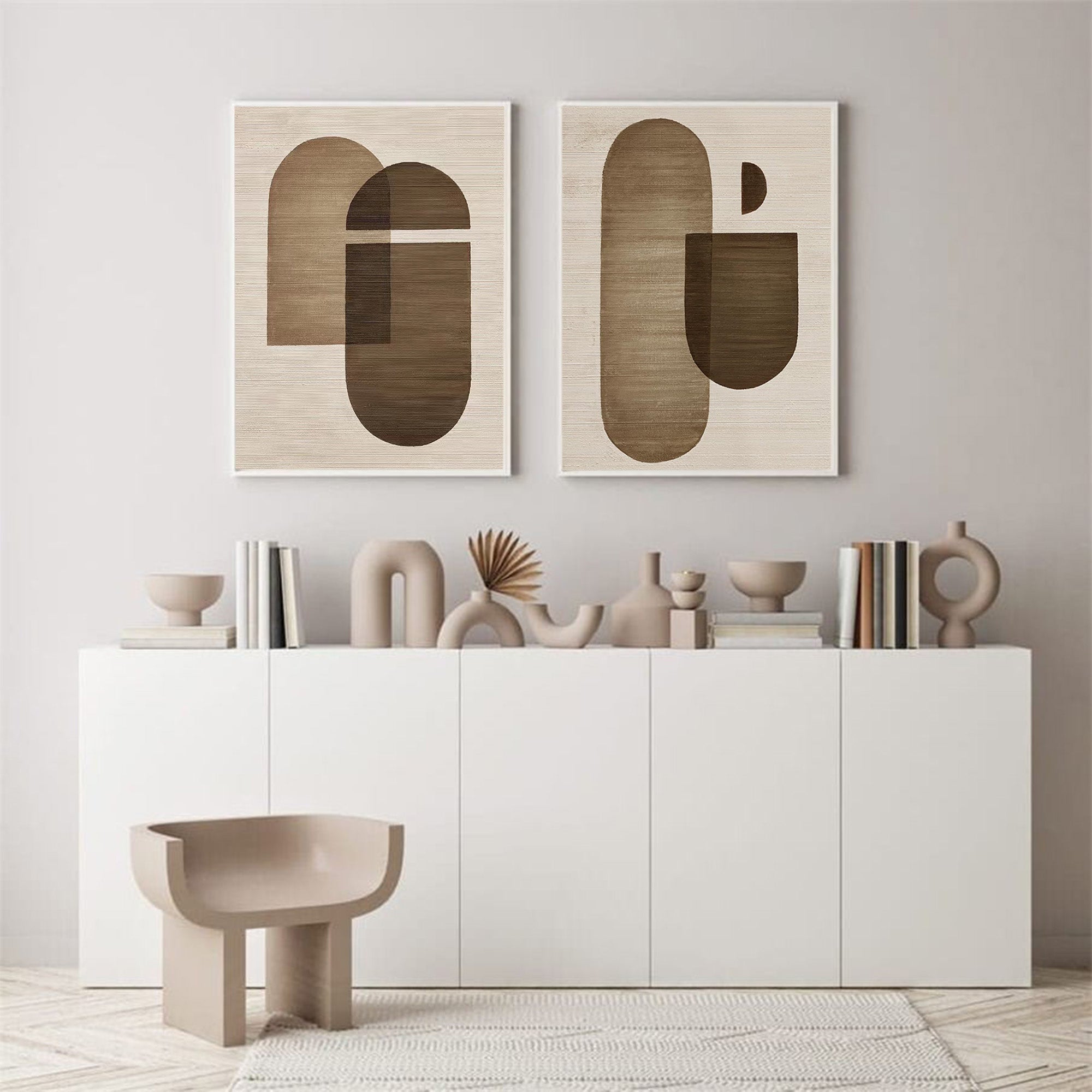 Wabi-sabi Minimalist Art ABAO40 - Neutralighting