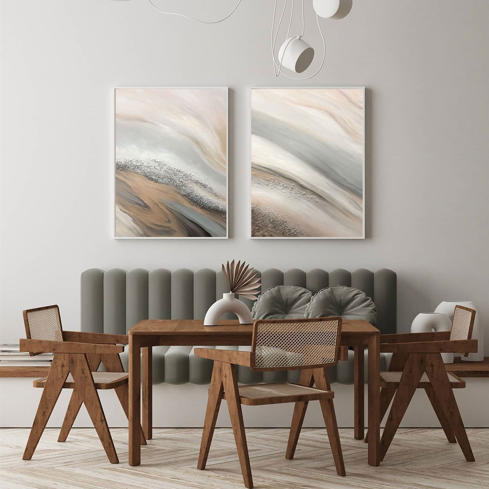 Beige Abstract Art ABAO31 - Neutralighting