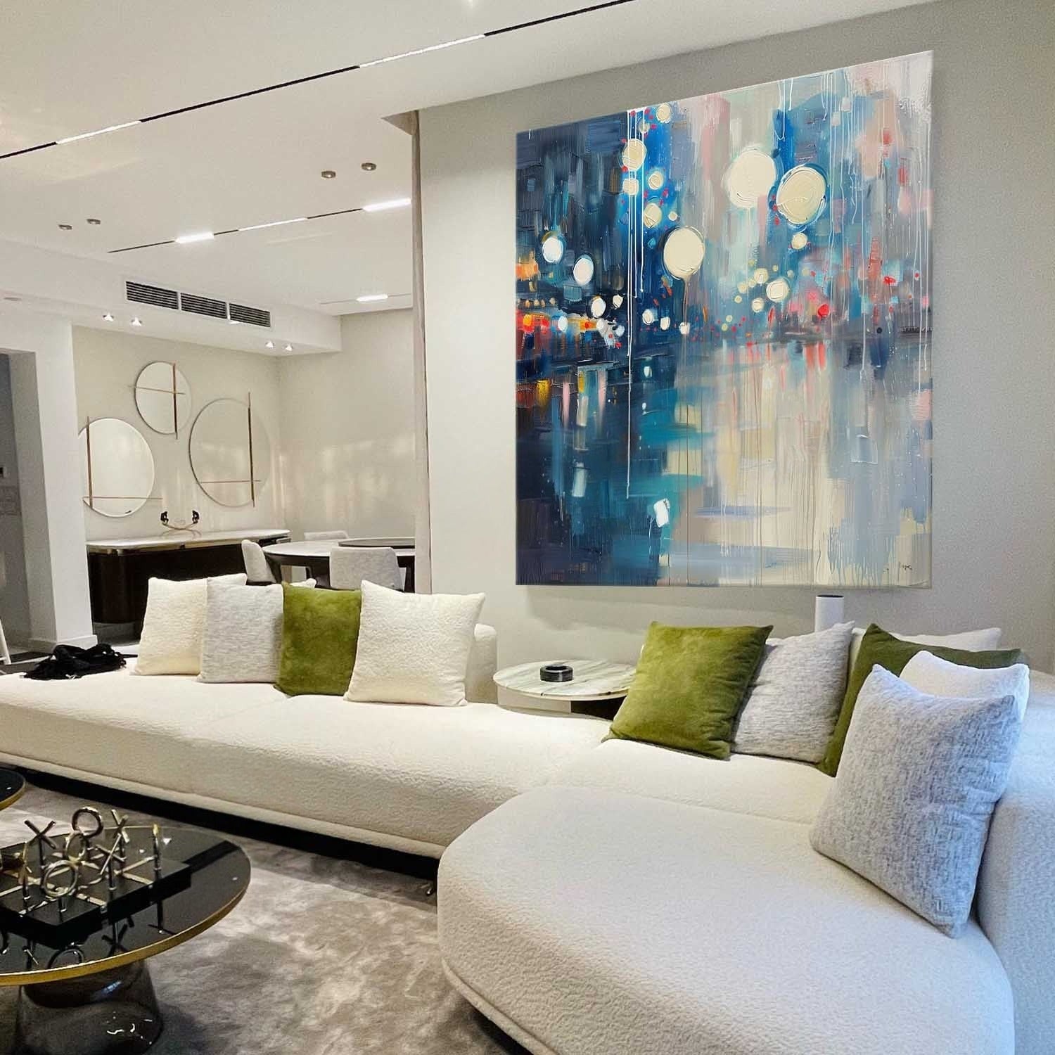 Wall Art Luminous Bokeh City Night