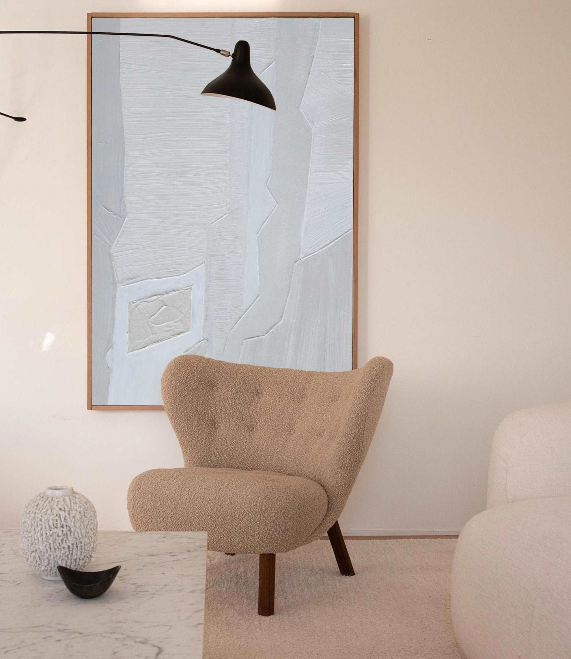 3D Neutral Abstract Painting ABAV223 - Neutralighting