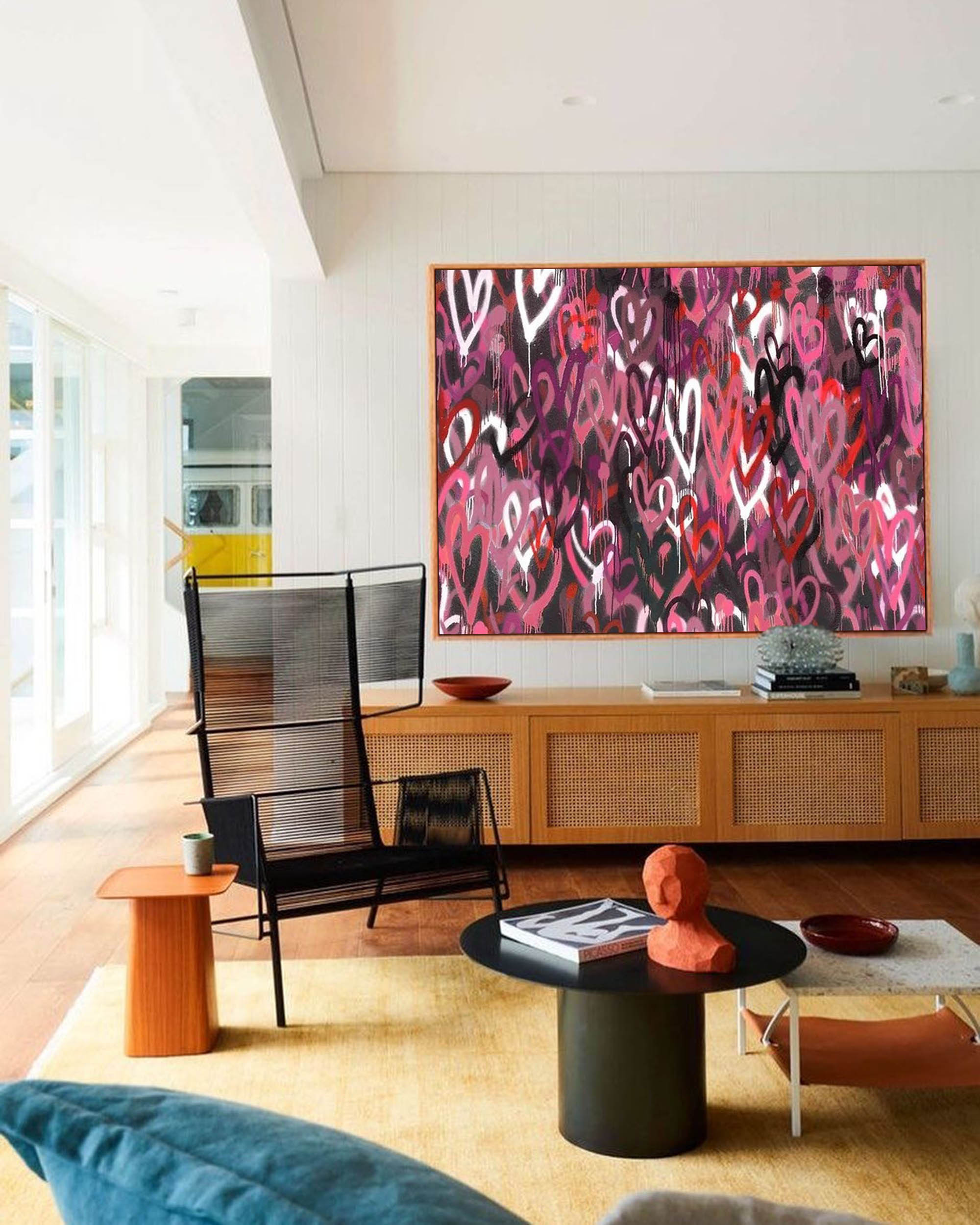 Love Hearts Graffiti Art-3 GA006 - Neutralighting