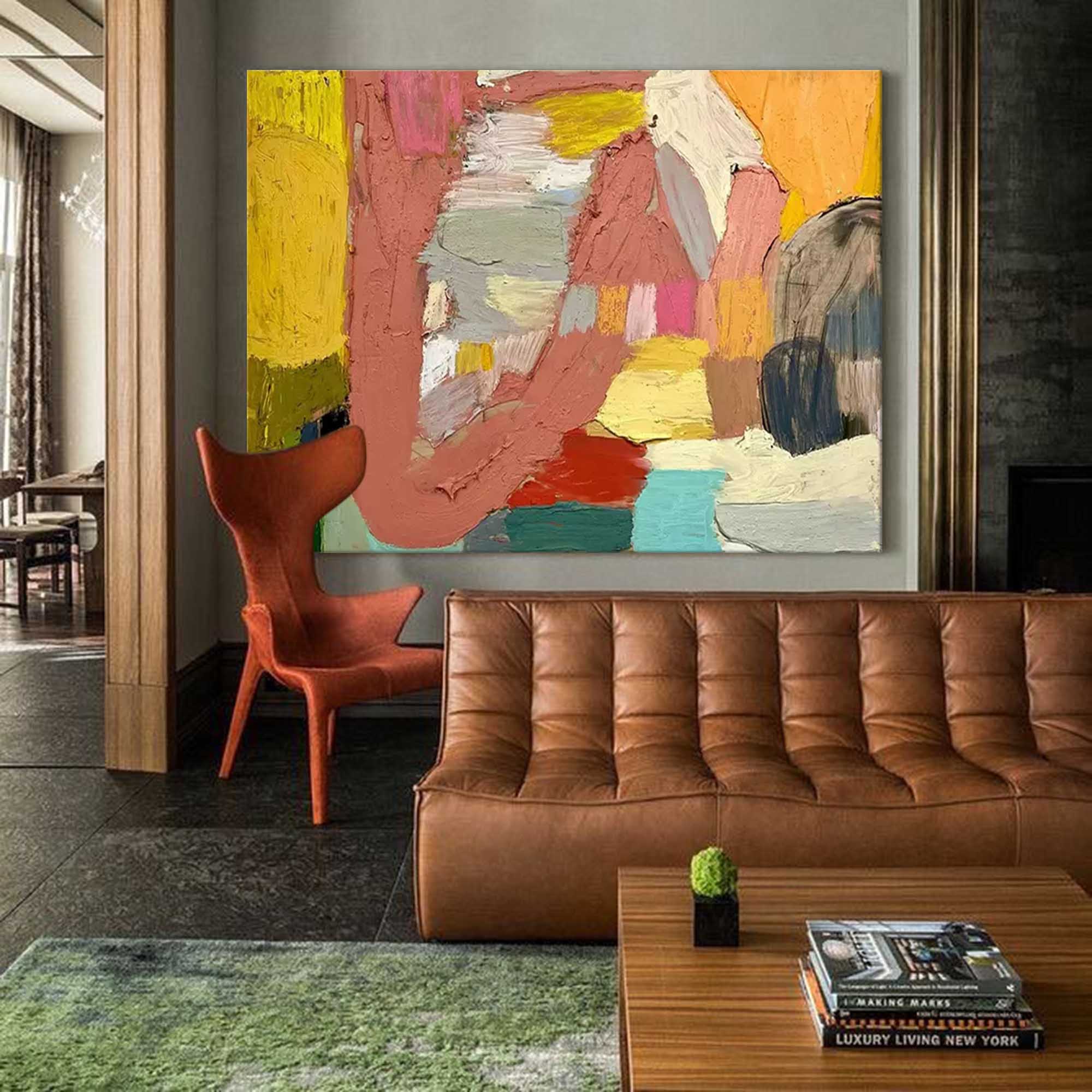 Wall Art Abstract Energetic Modern Playful