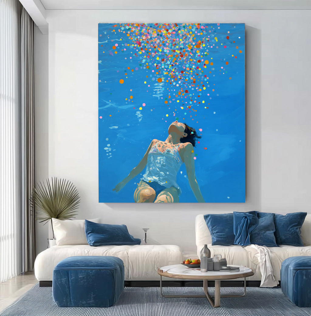 Wall Art People Colorful Summer Dreamy