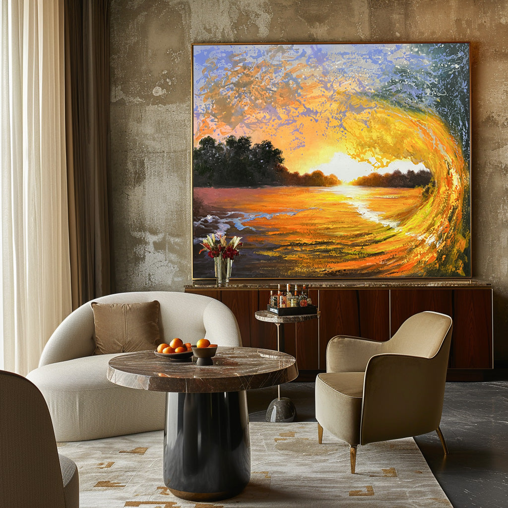 Marcelline Sunset Canvas Wall Art