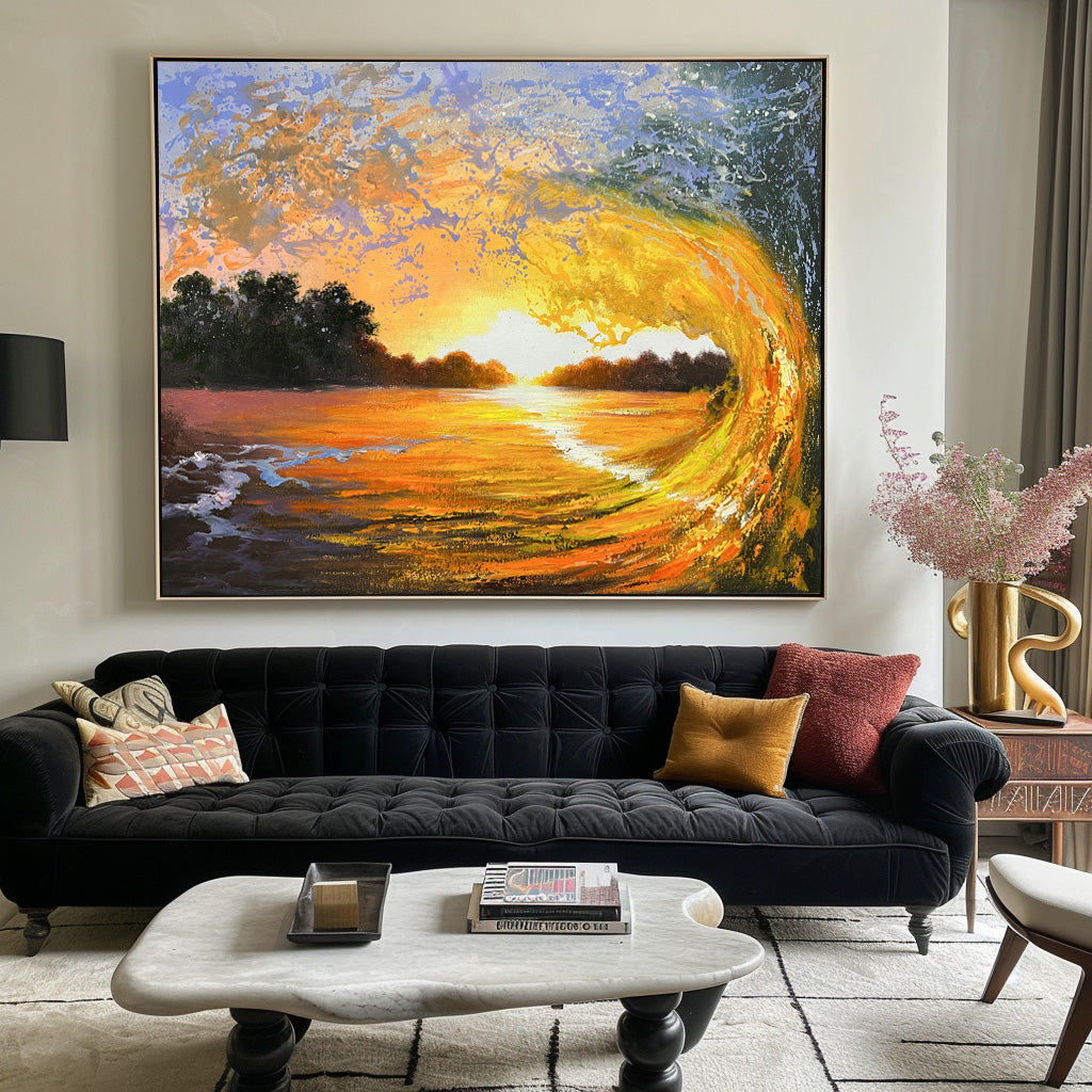 Marcelline Sunset Canvas Wall Art
