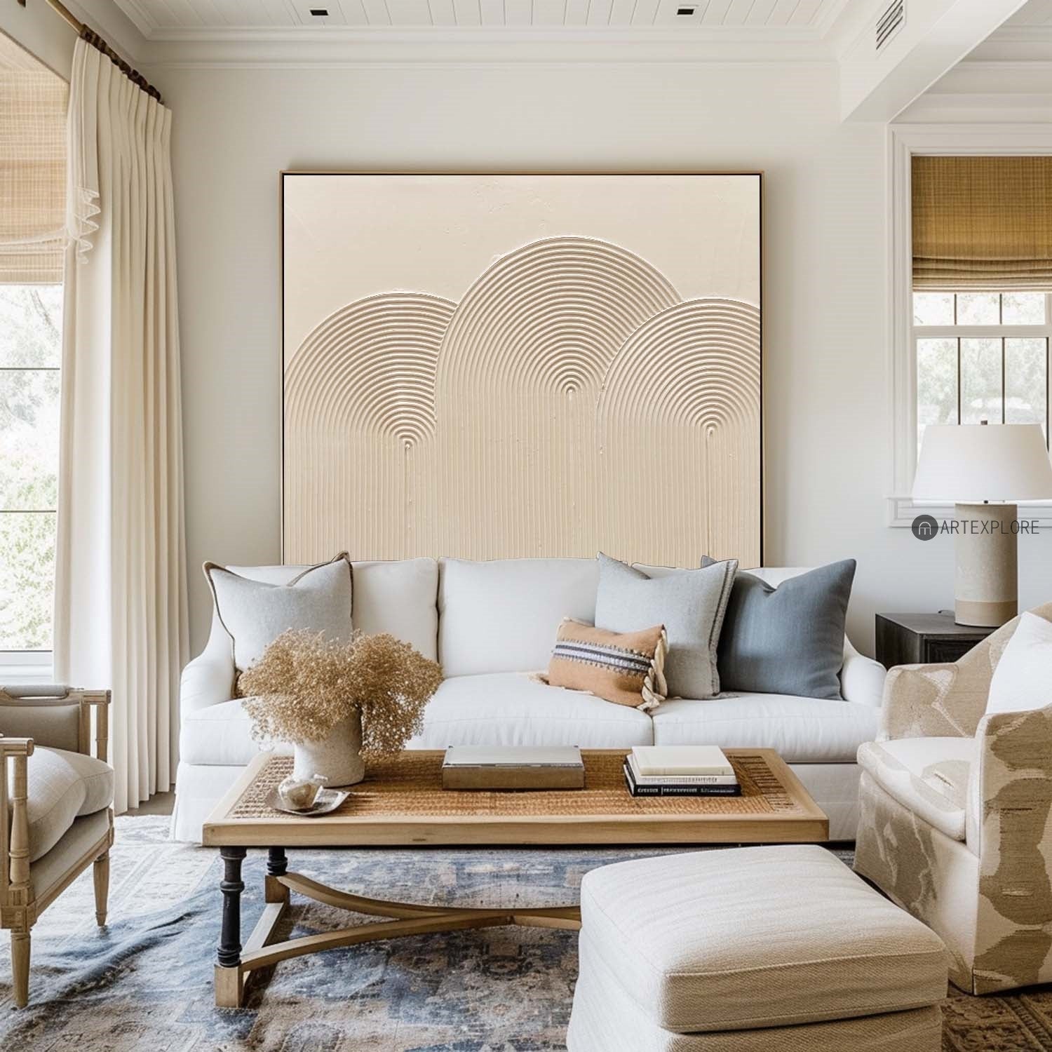 Organic Arch Contour Abstract Art