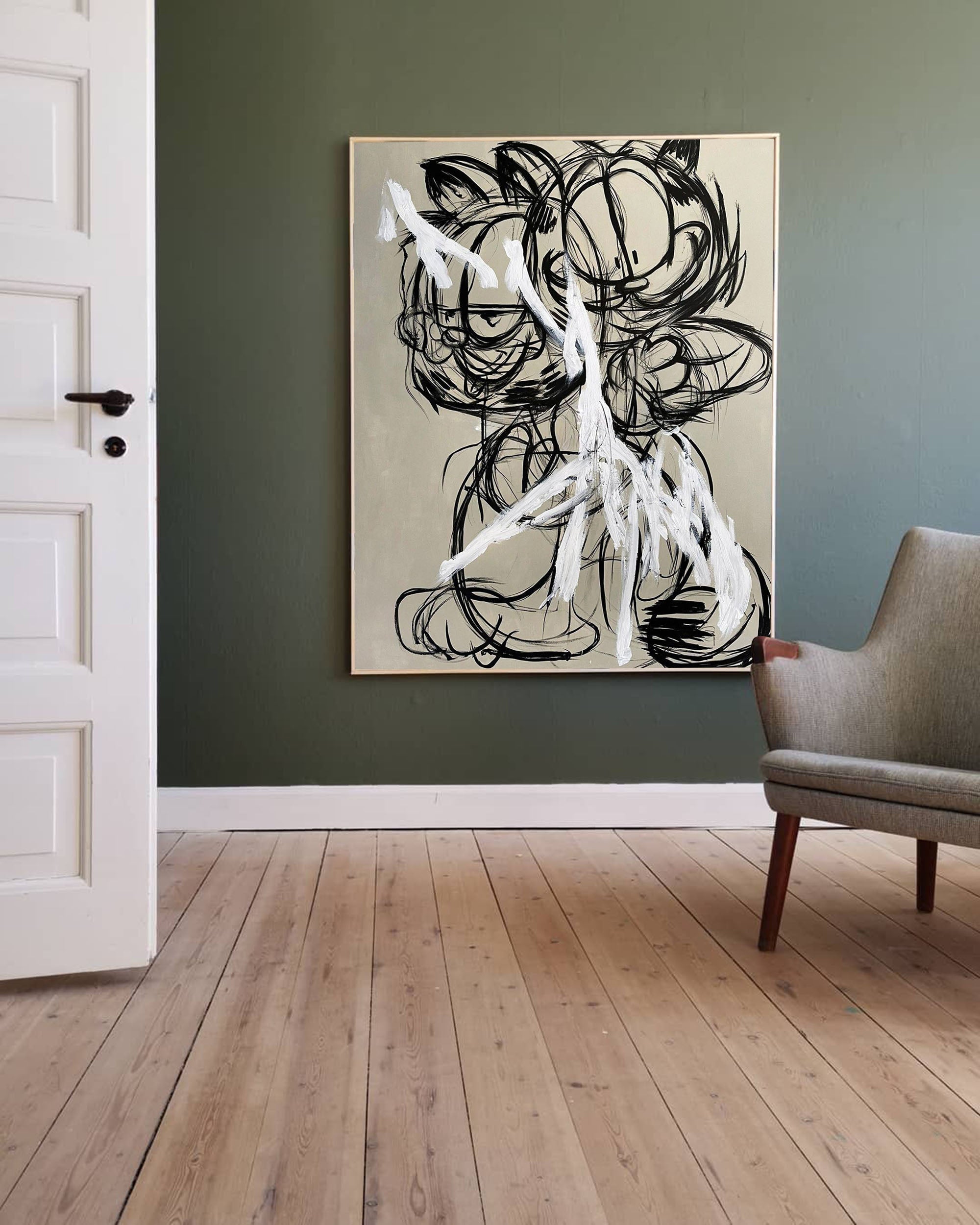 Wall Art Abstract Graffiti Whimsical Naive