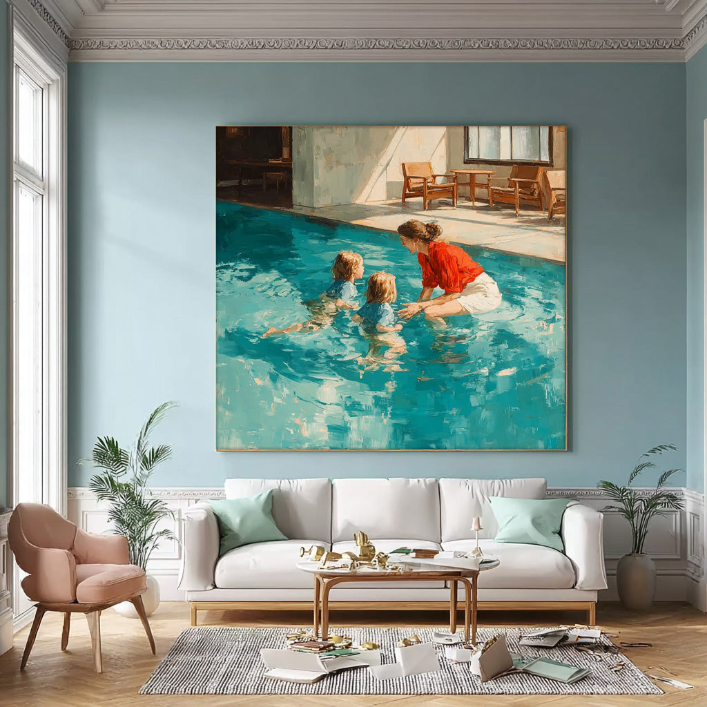 Wall Art People Whimsical Joyful Summer Decor