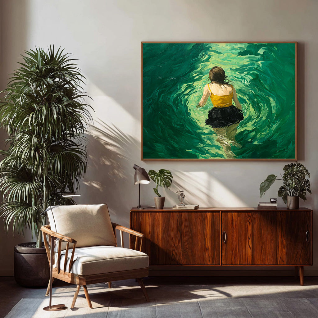 Wall Art People Freeing Energetic Retro Pop