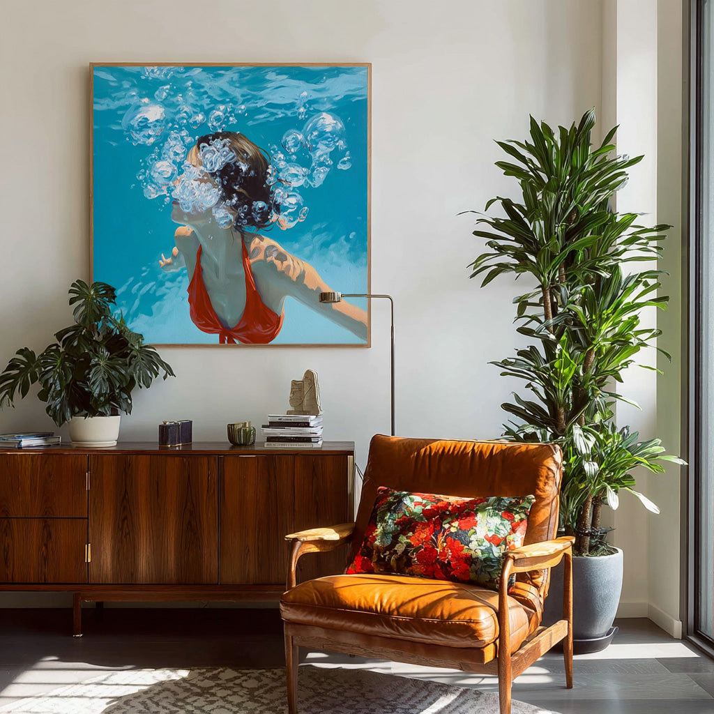 Wall Art People Soft Underwater Aesthetic