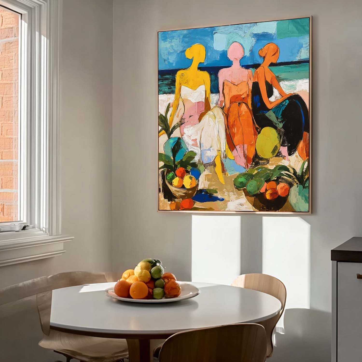 Wall Art People Tropical Island Fruit Joyful