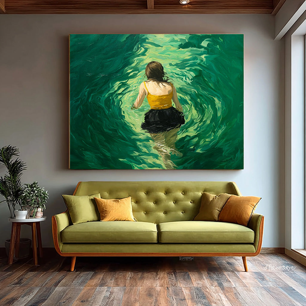 Wall Art People Freeing Energetic Retro Pop