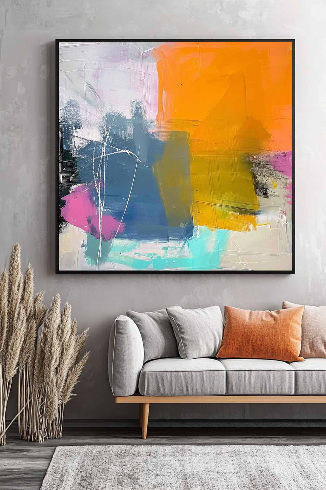 Wall Art Abstract Painterly Dreamy Elegant
