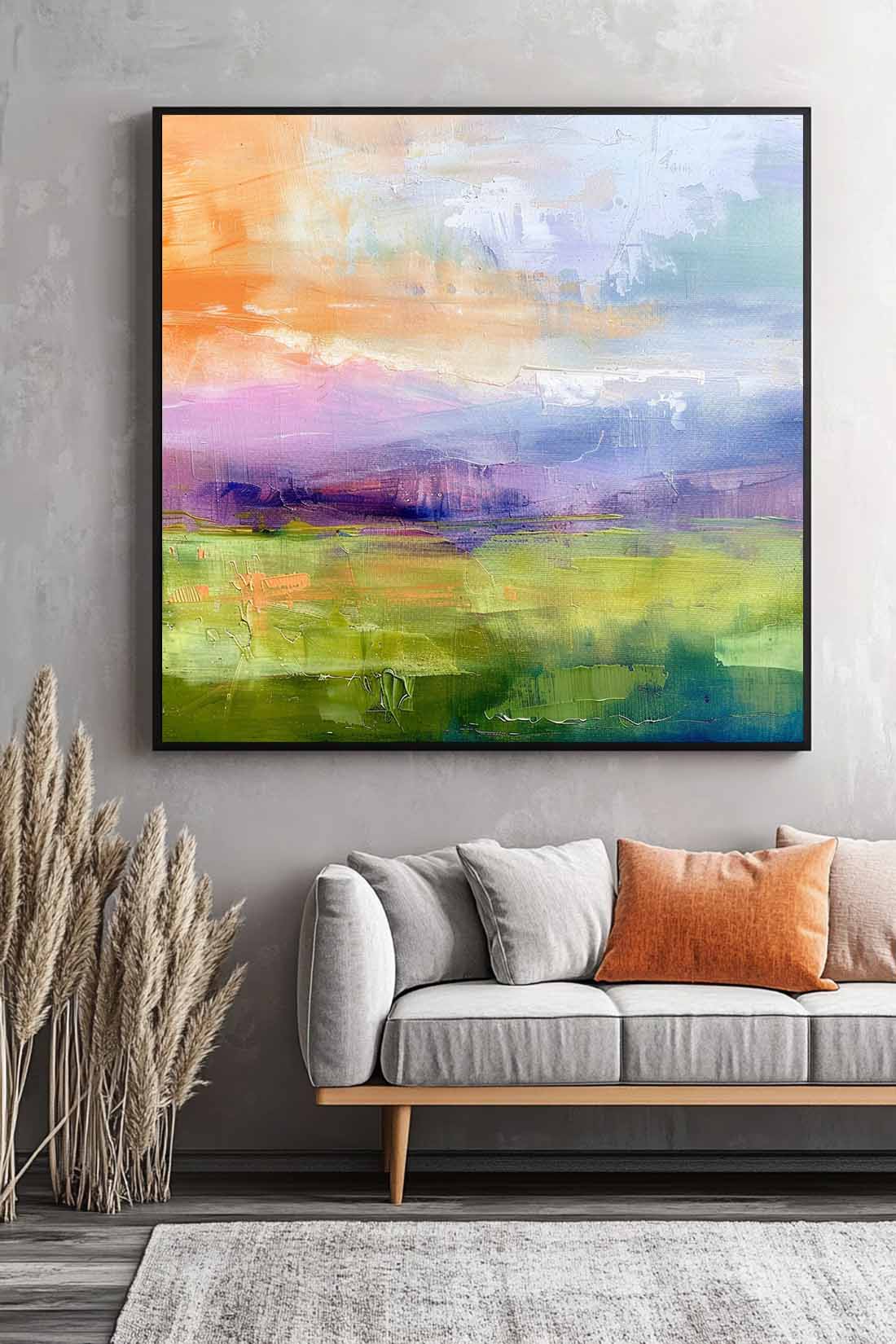 Wall Art Abstract Abstract Lake Mountain Morandi