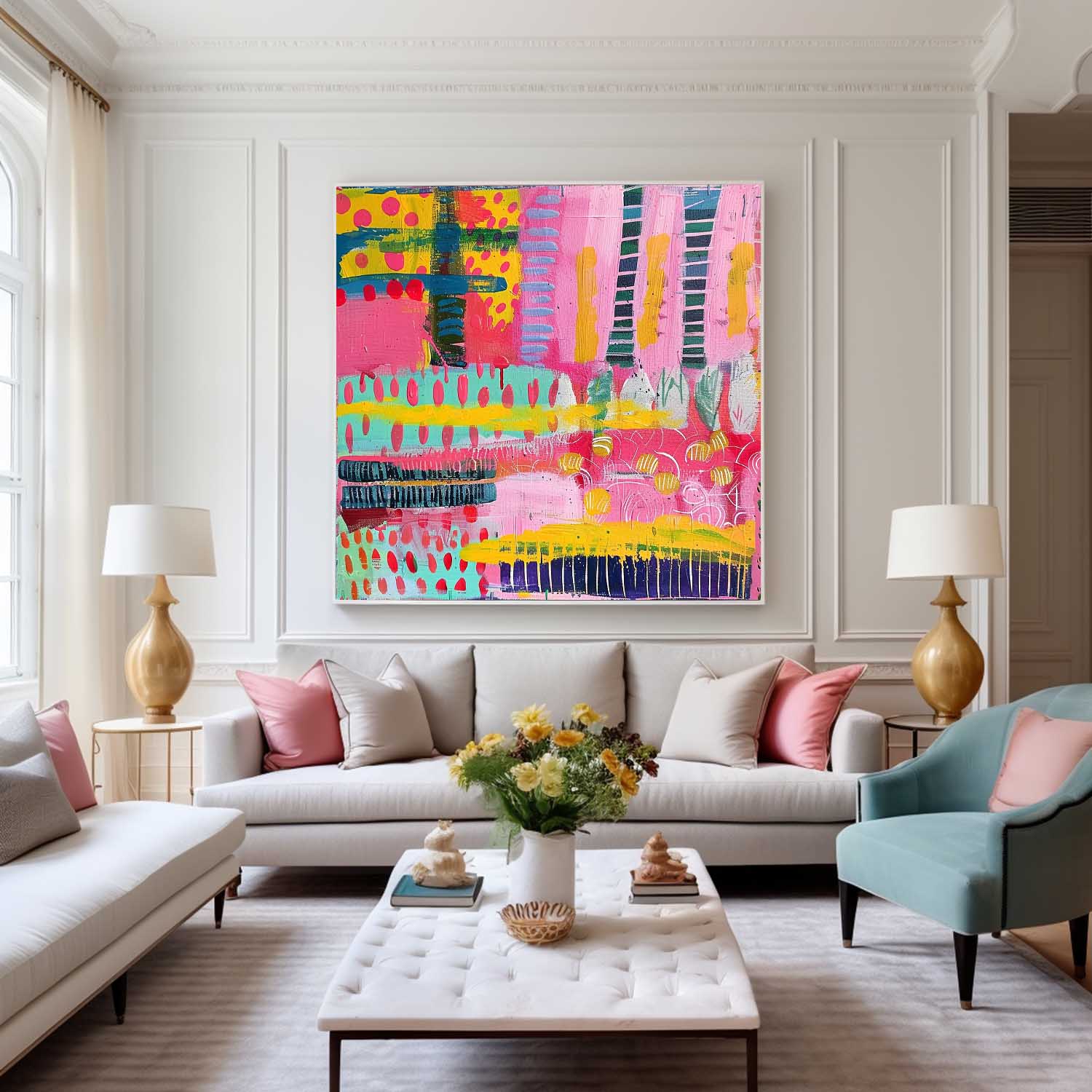 Wall Art Abstract Contemporary Graphic Bold