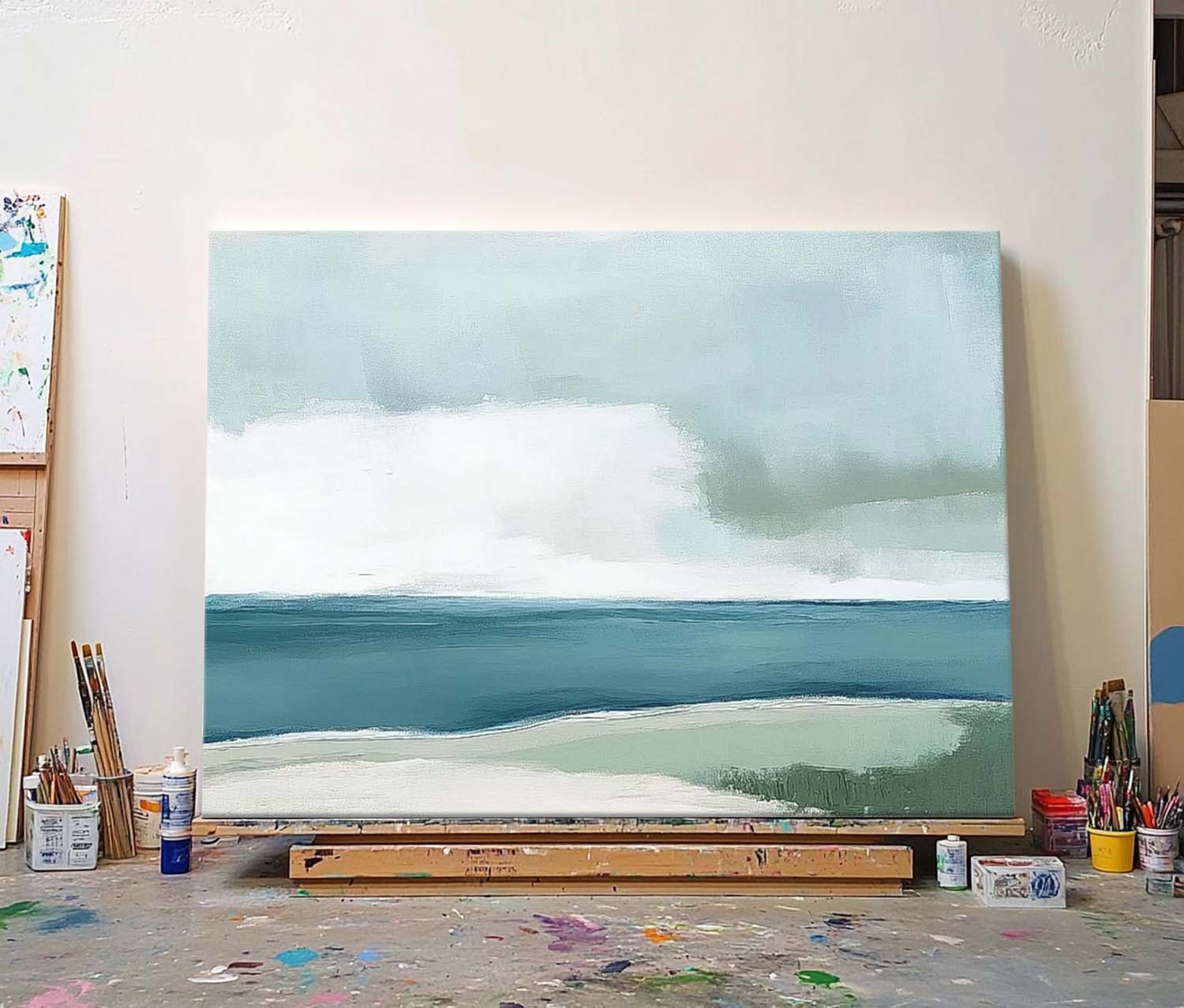 Wall Art Landscape Minimalist Solitary Boat