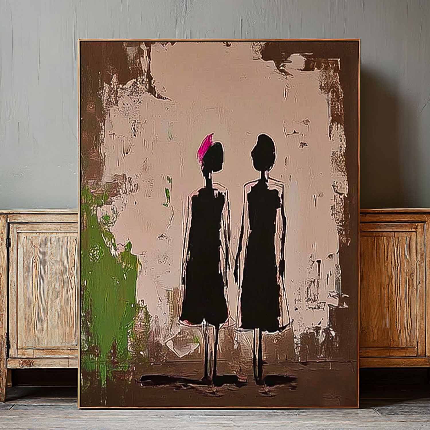 Wall Art People Wabi-Sabi Minimalist Figure