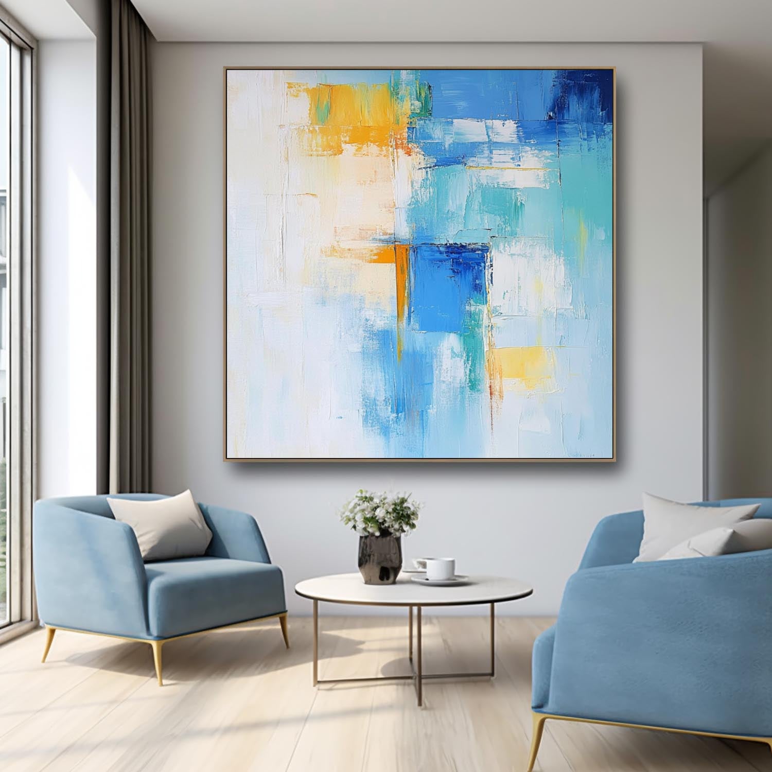 Abstract Canvas Art AB606 - Neutralighting