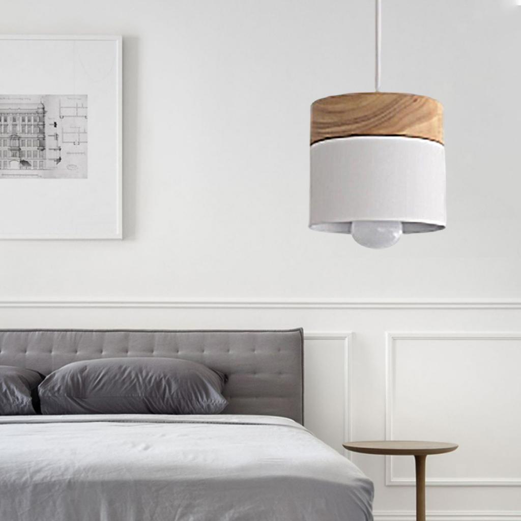 Valentina Modern Can Shape Metal/Wood Pendant Light - Neutralighting