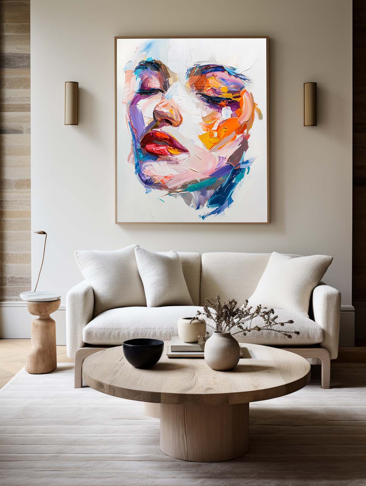 Chromatic Woman Face Art Print