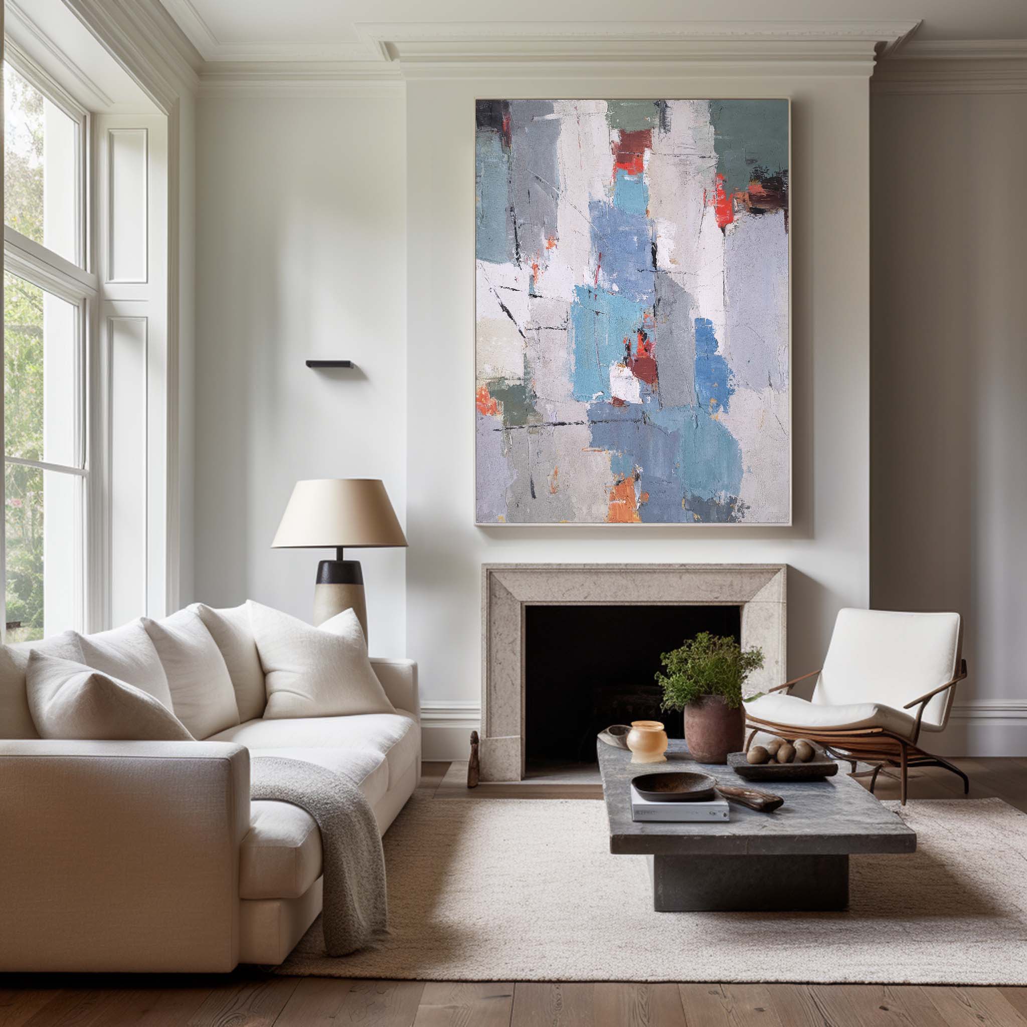 Modern Abstract Painting ABAV50 - Neutralighting