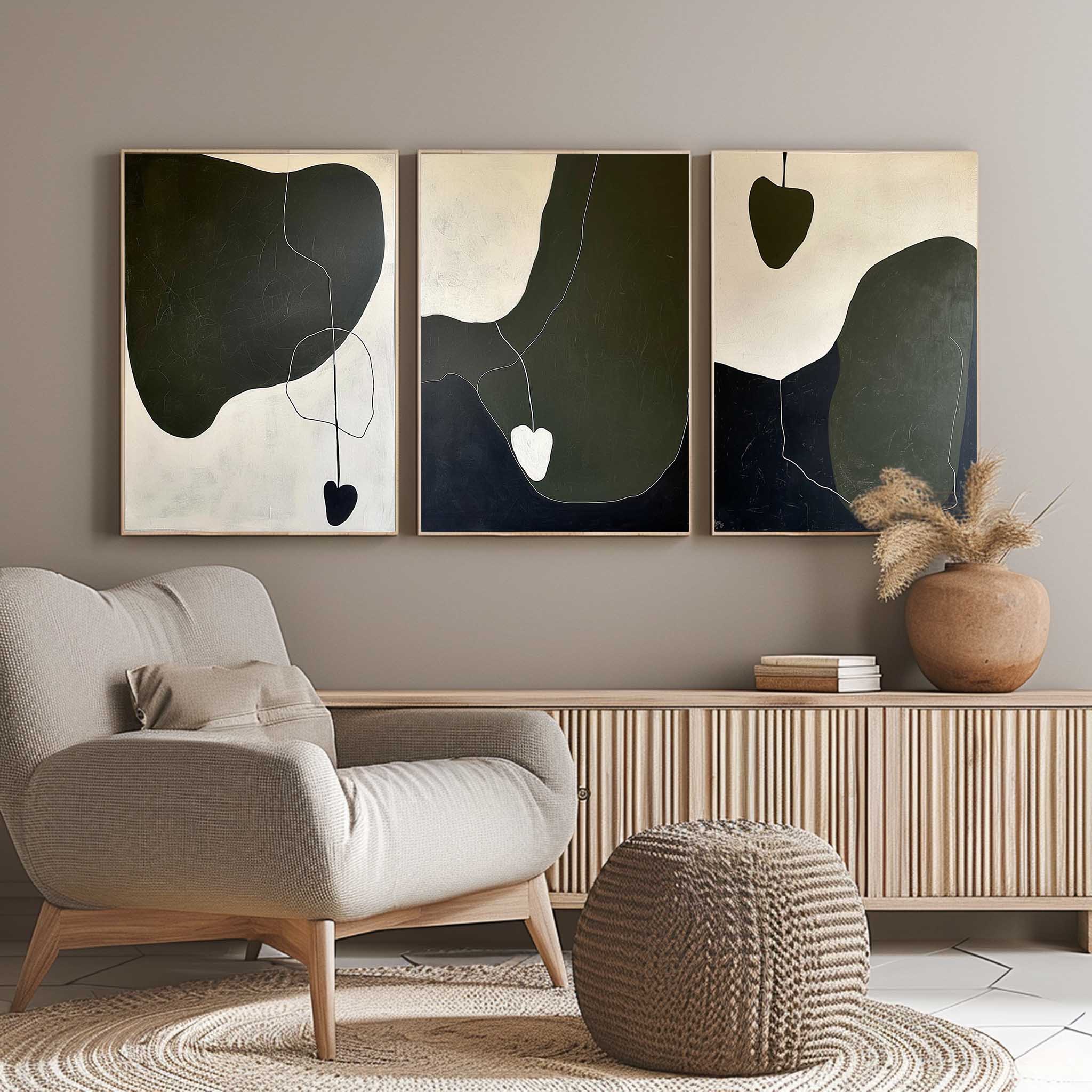 Abstract Painting Set of 3 SP153 - Neutralighting