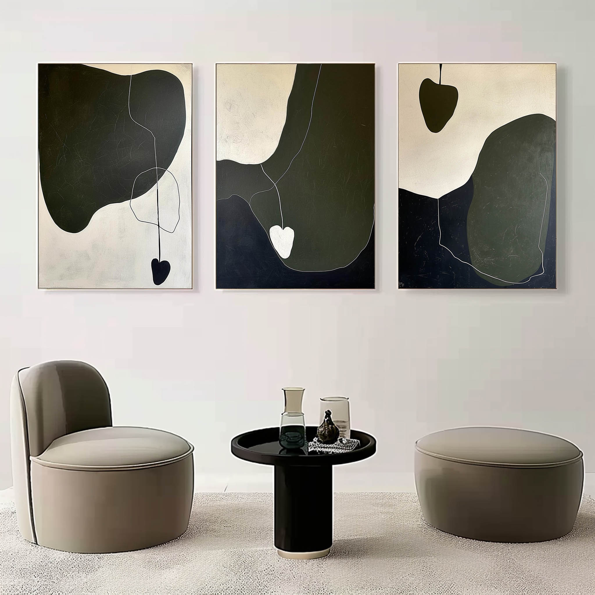Abstract Painting Set of 3 SP153 - Neutralighting
