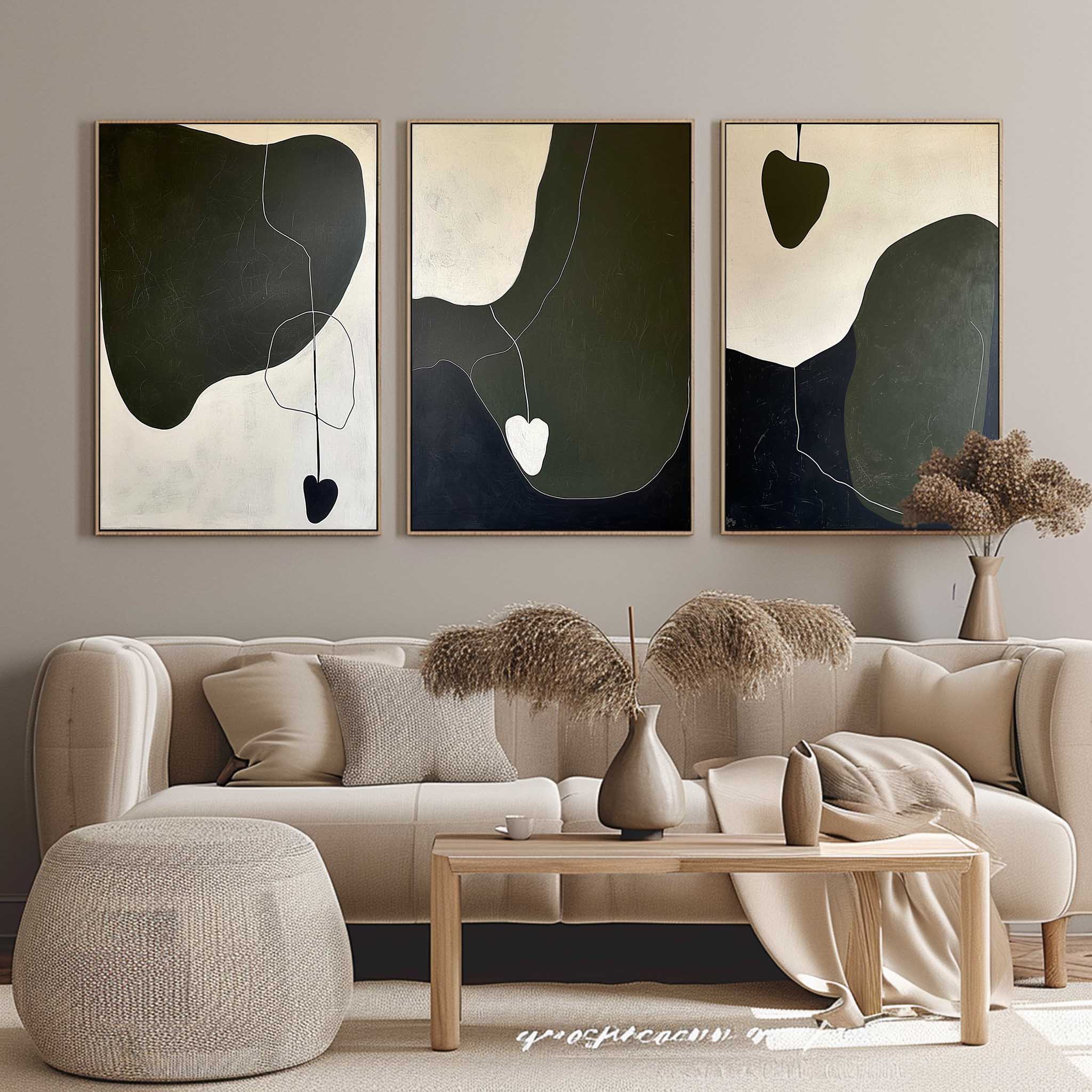 Abstract Painting Set of 3 SP153 - Neutralighting