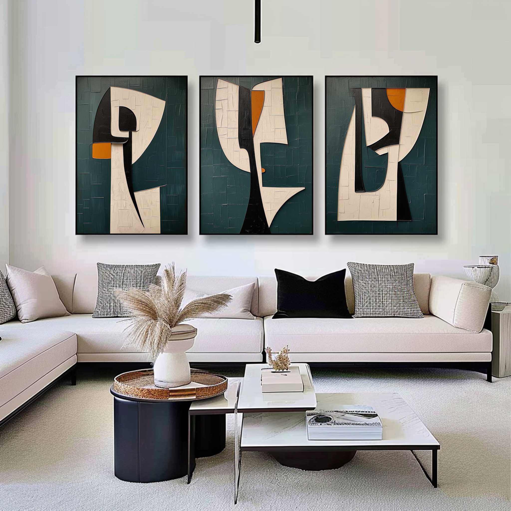 Abstract Painting Set of 3 SP149 - Neutralighting
