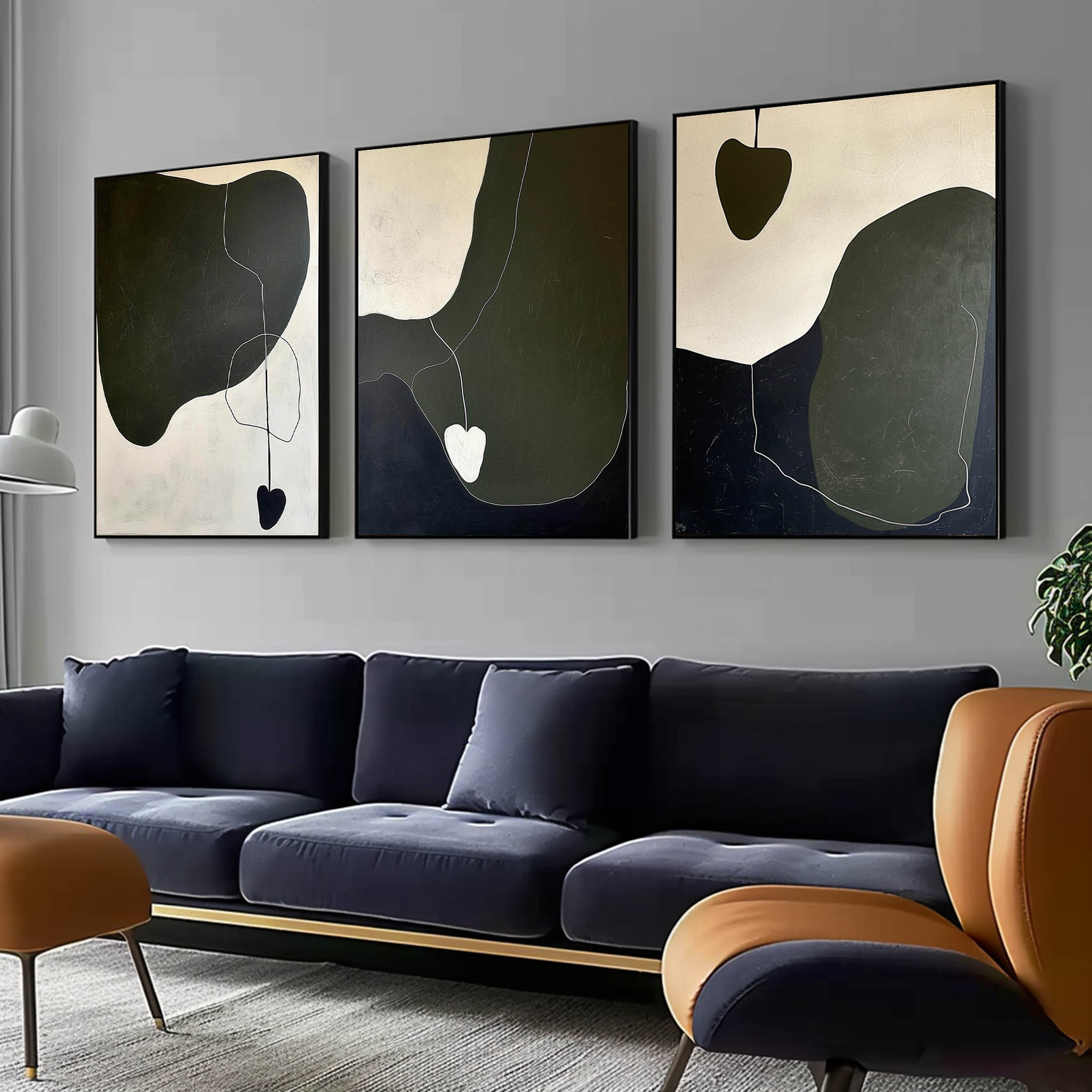 Abstract Painting Set of 3 SP153 - Neutralighting