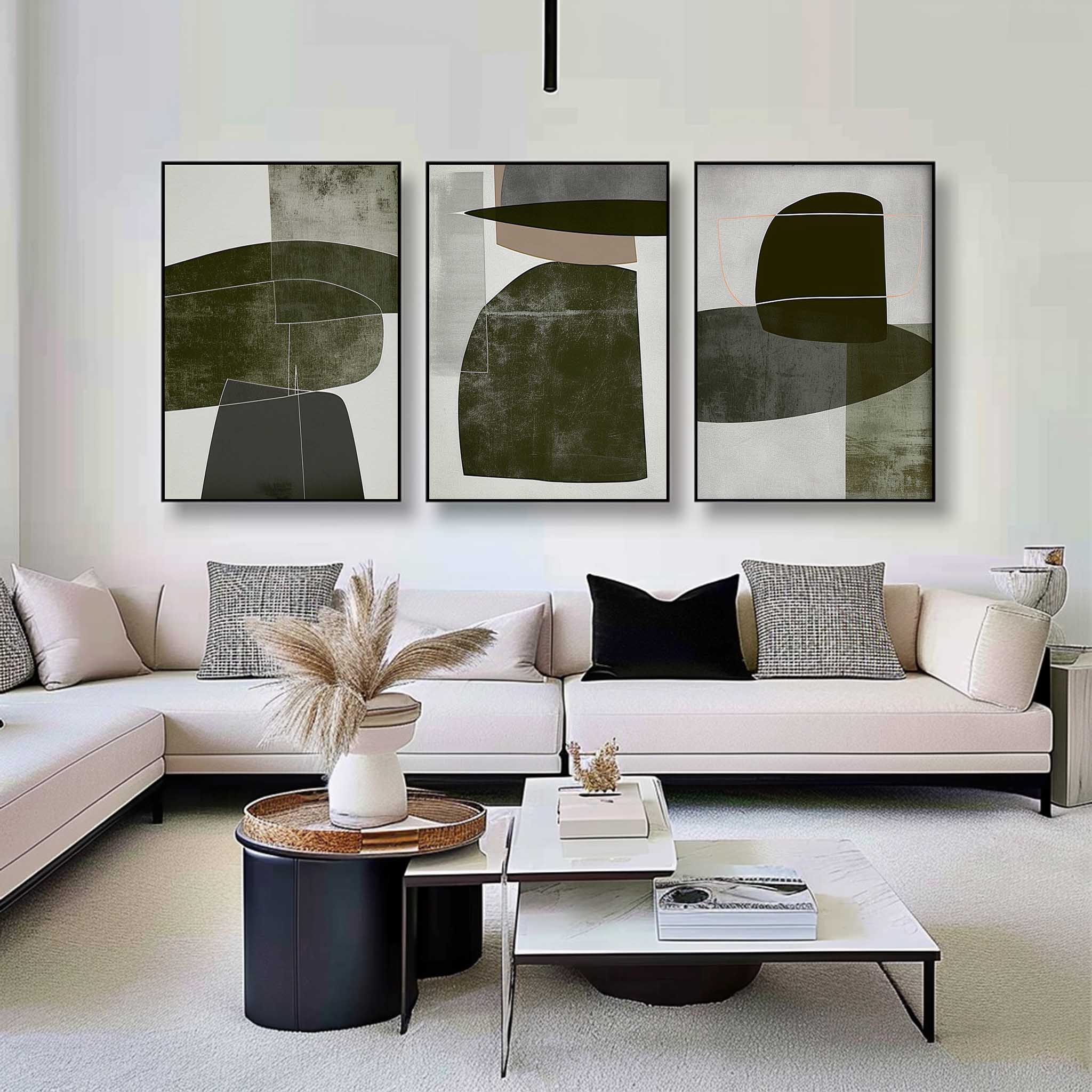 Wall Art Abstract Geometric Elegant Raw