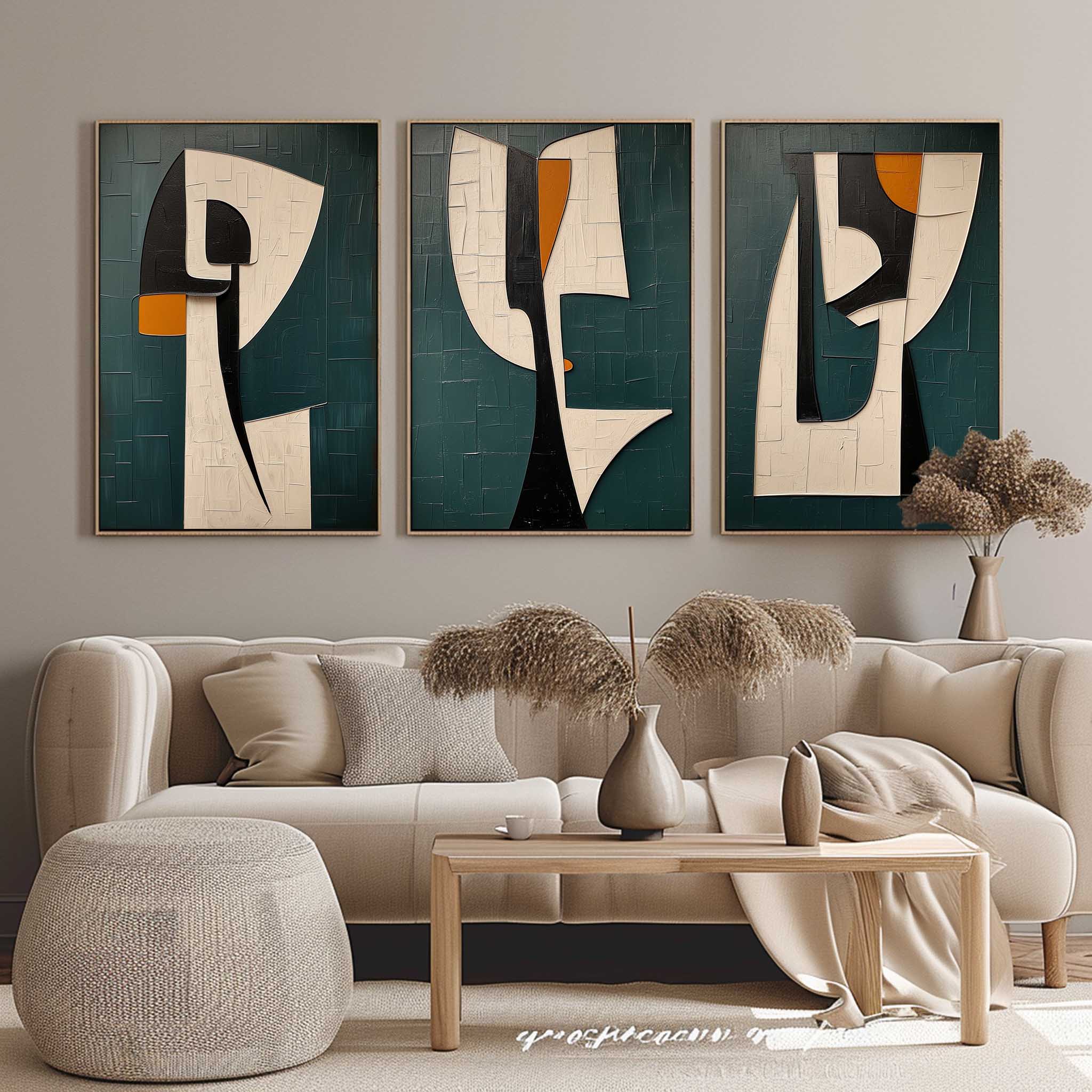 Abstract Painting Set of 3 SP149 - Neutralighting