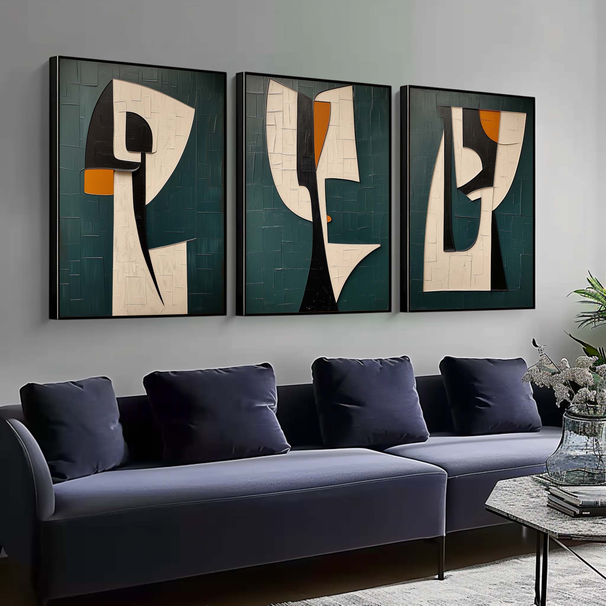 Abstract Painting Set of 3 SP149 - Neutralighting