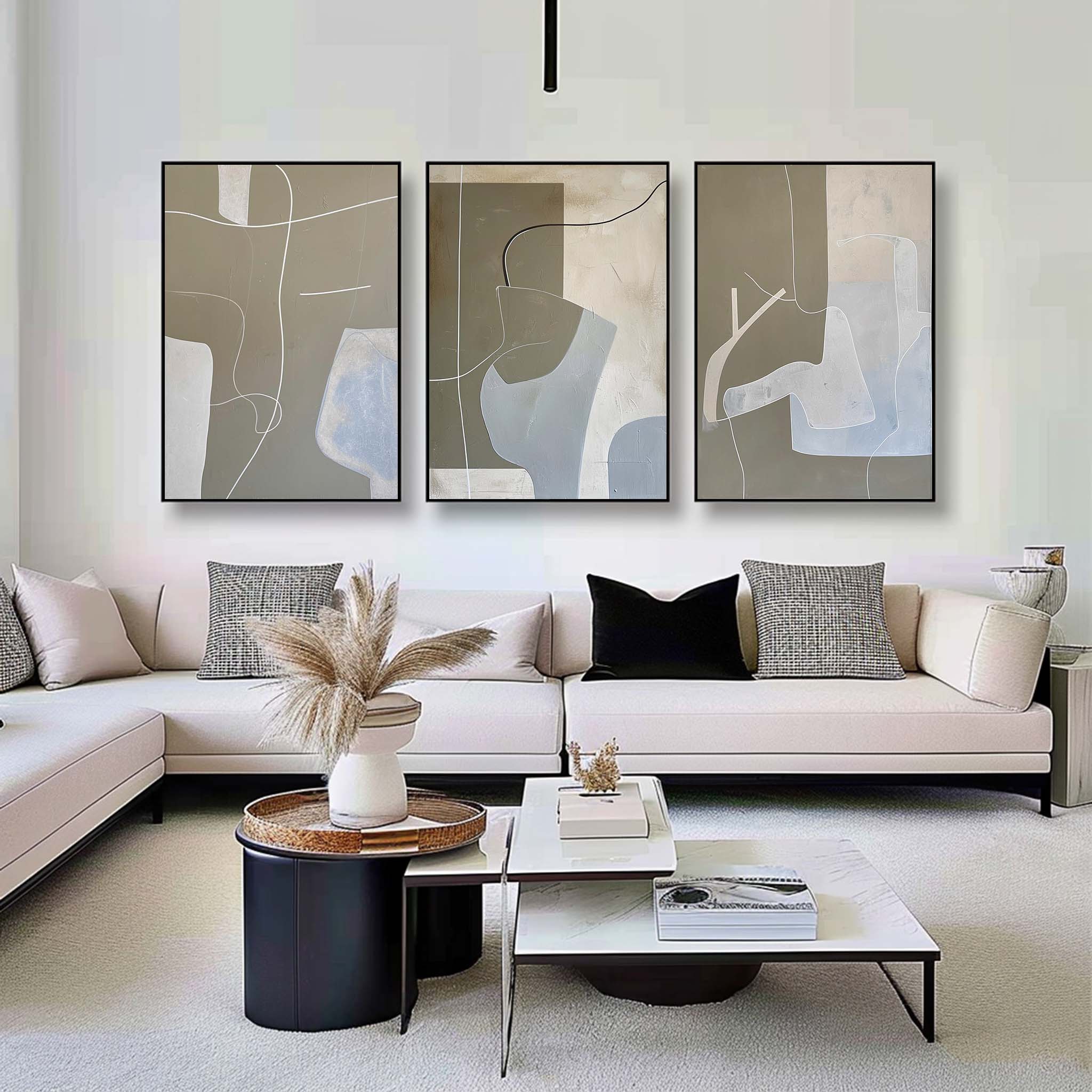 Abstract Painting Set of 3 SP151 - Neutralighting
