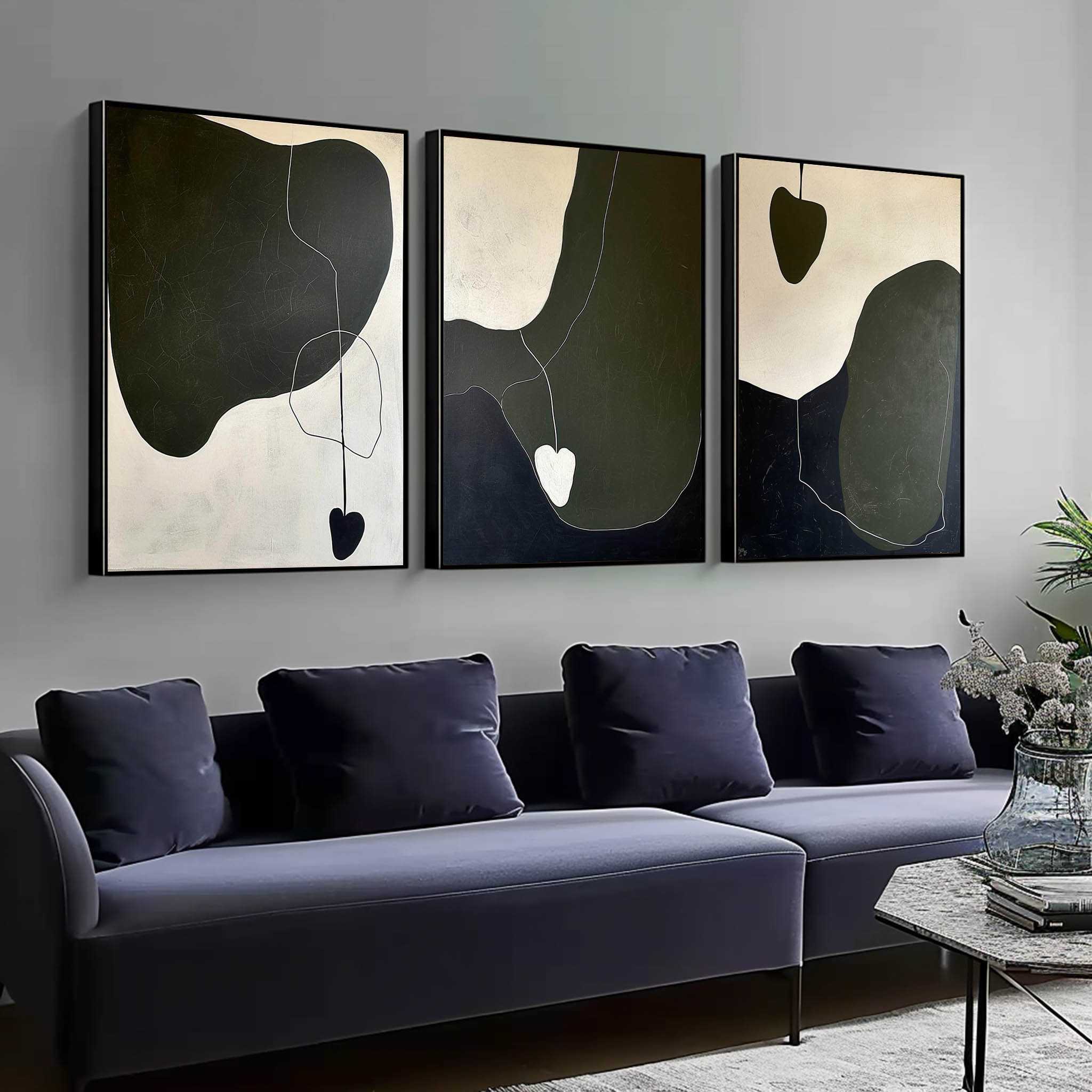 Abstract Painting Set of 3 SP153 - Neutralighting