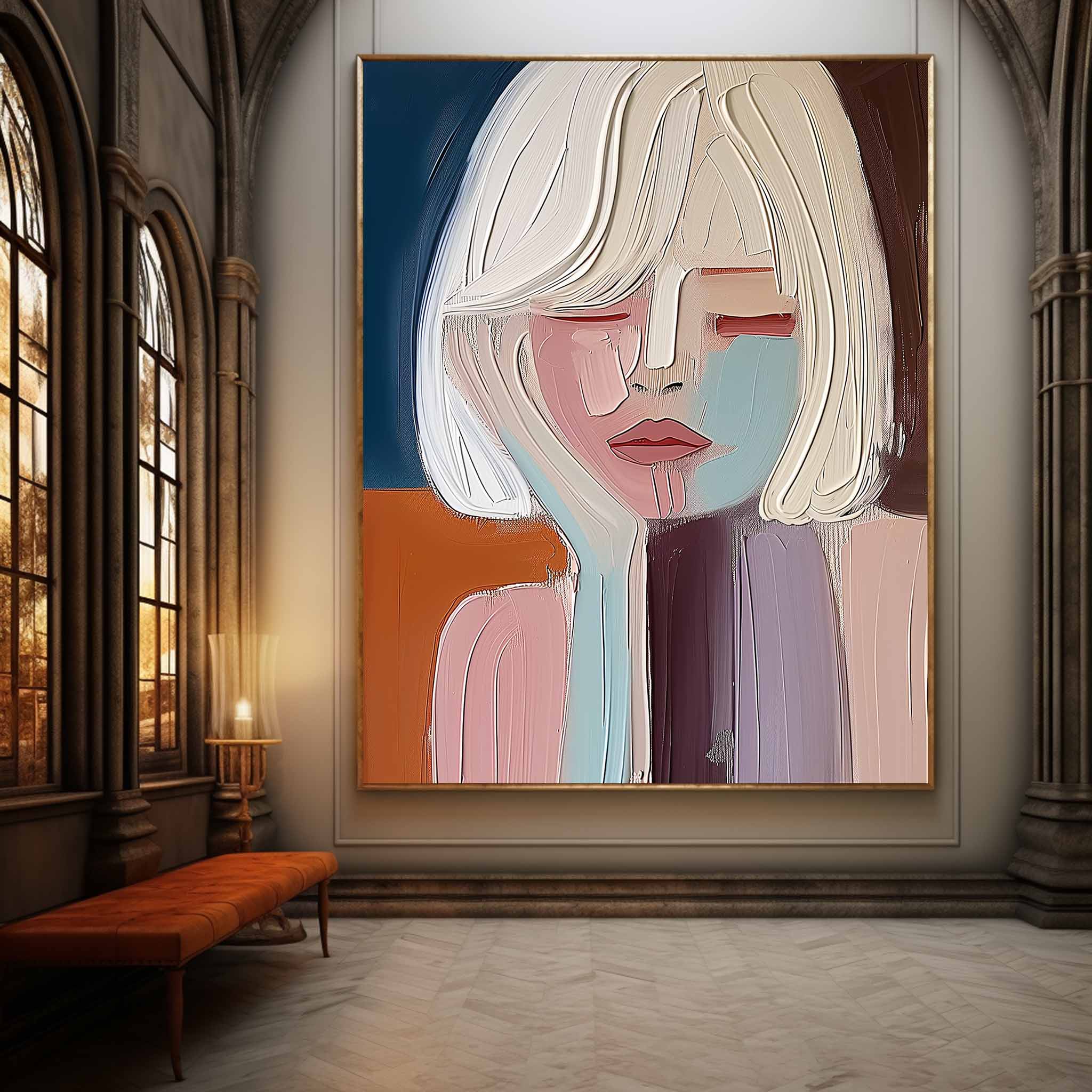 Plaster Art Texture Painting #SG256 - Neutralighting