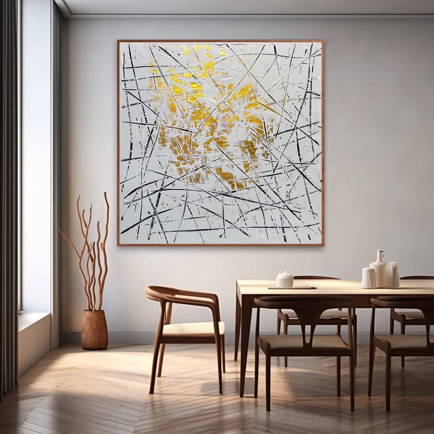 Wall Art Square Abstract Graffiti Art Luxury