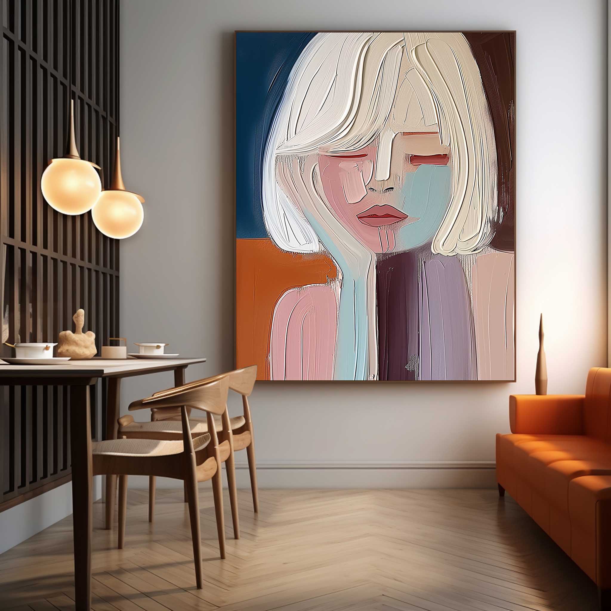 Plaster Art Texture Painting #SG256 - Neutralighting