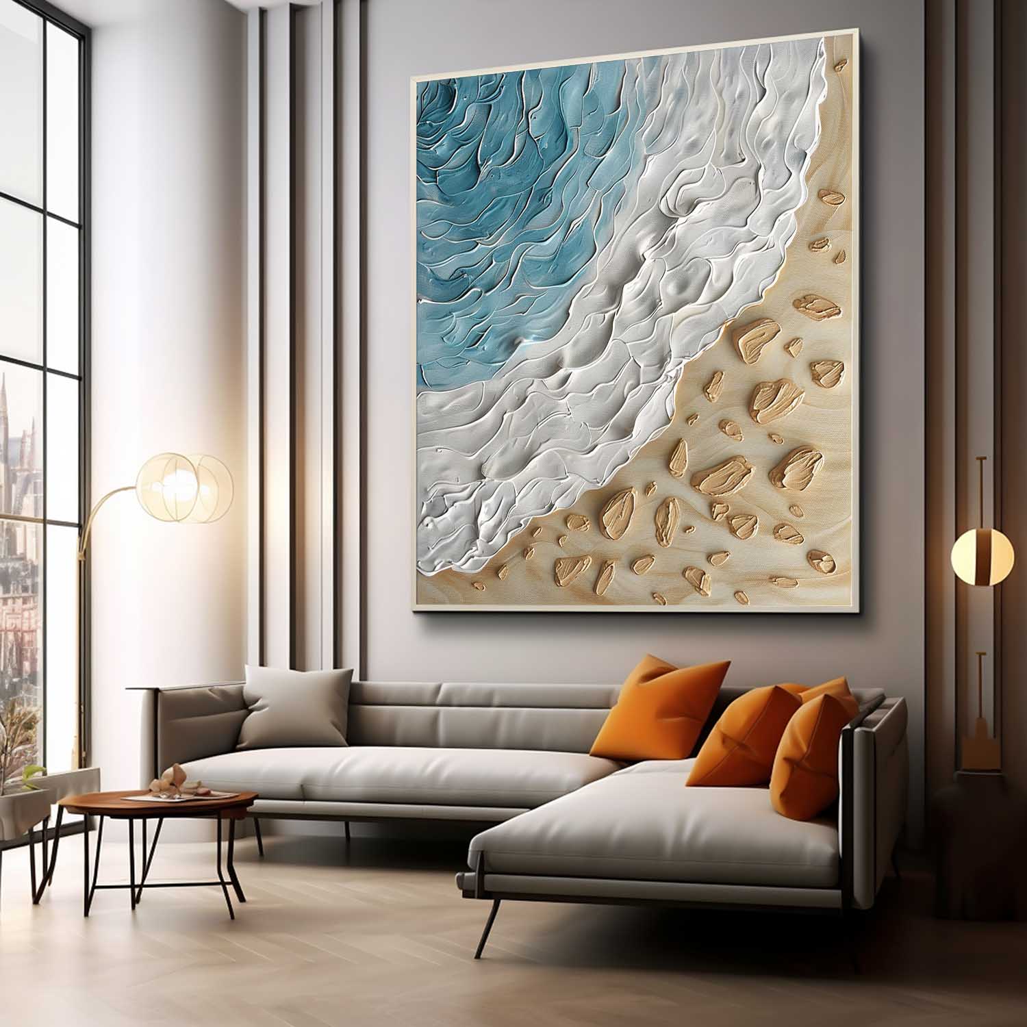 Plaster Art Texture Painting SG289 - Neutralighting