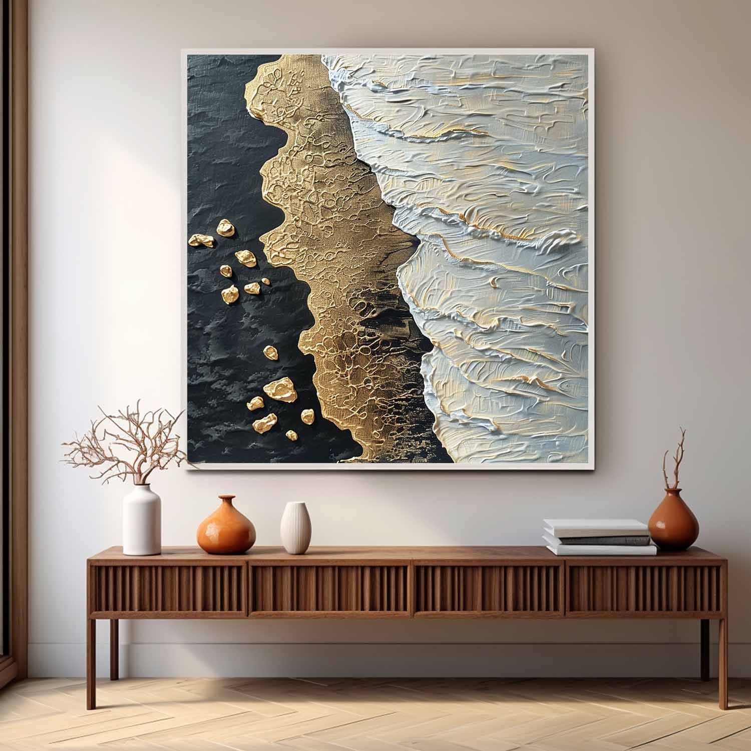 Plaster Art Texture Painting SG287 - Neutralighting