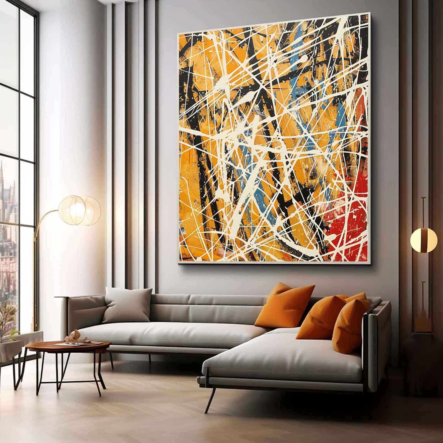 Abstract Expressionist Art AEA046 - Neutralighting