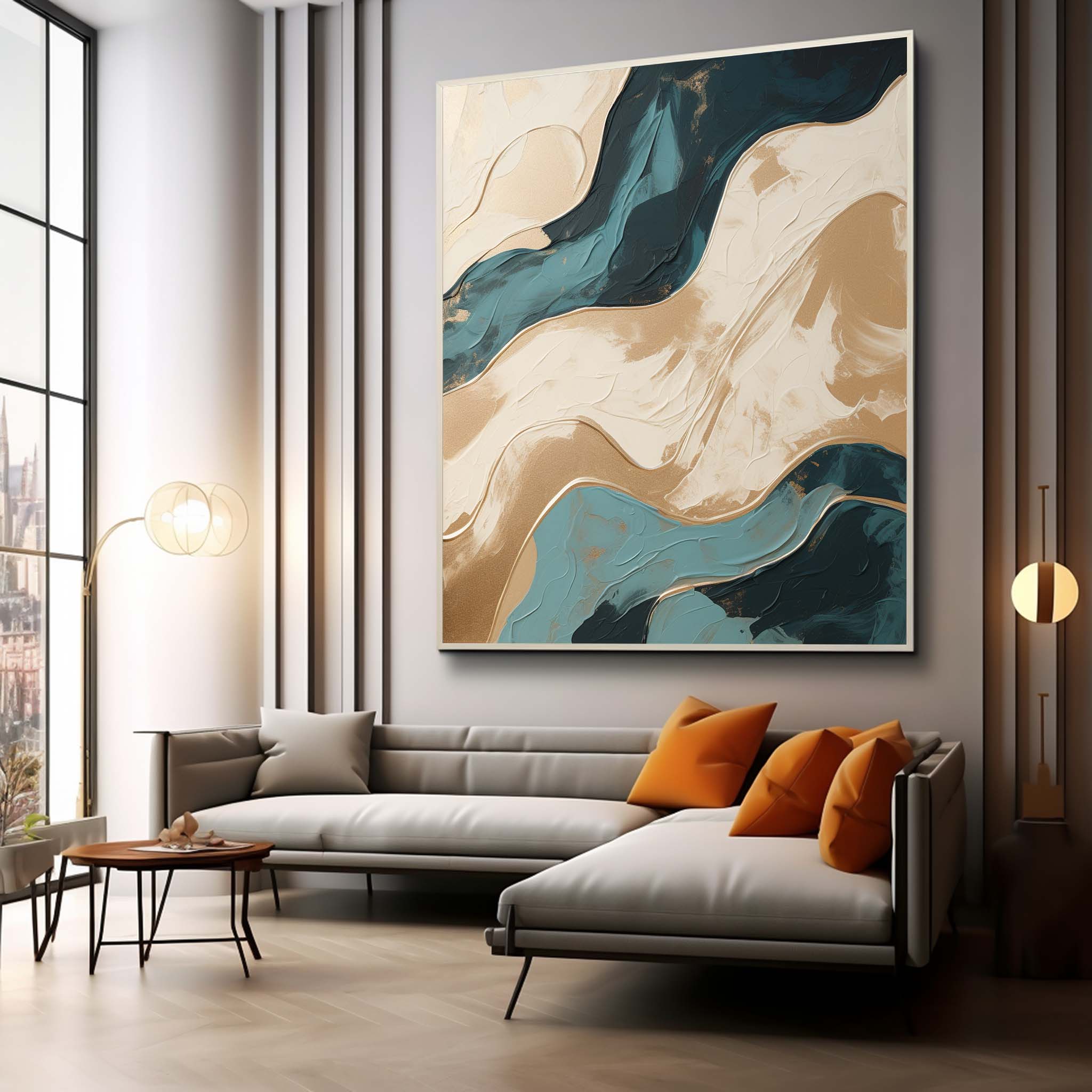 Plaster Art Texture Painting SG254 - Neutralighting