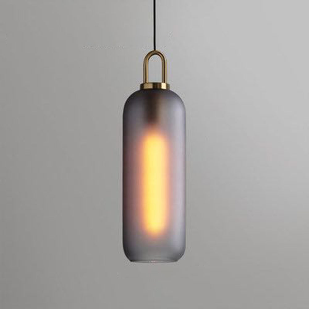 Valentina Clear& Glass Cylinder Pendant Light, 2 Color - Neutralighting