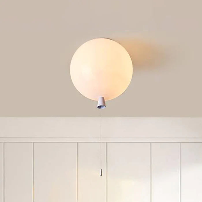 Aria Glossiness Ceiling Light Balloon Flush Mount, Bedroom - Neutralighting