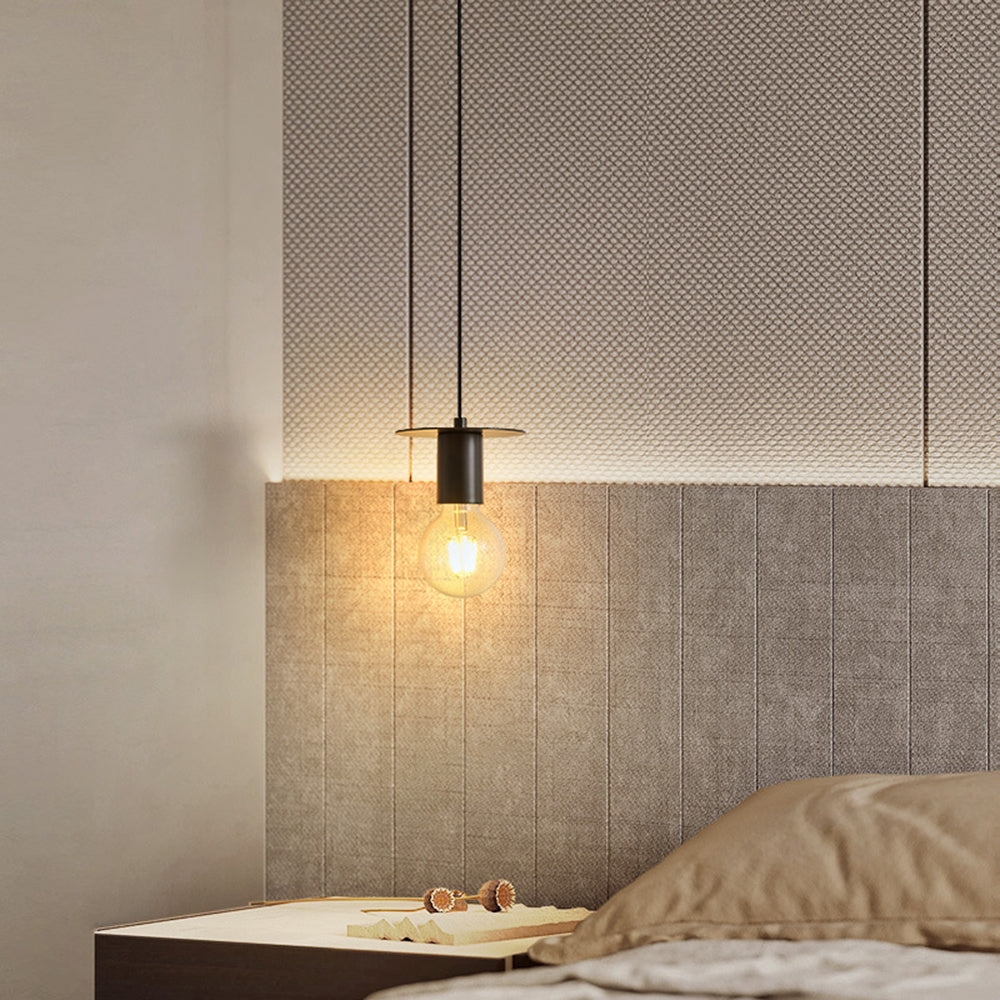 Valentina Modern Simple Pendant Light Copper Walnut Bedroom Dining Room - Neutralighting