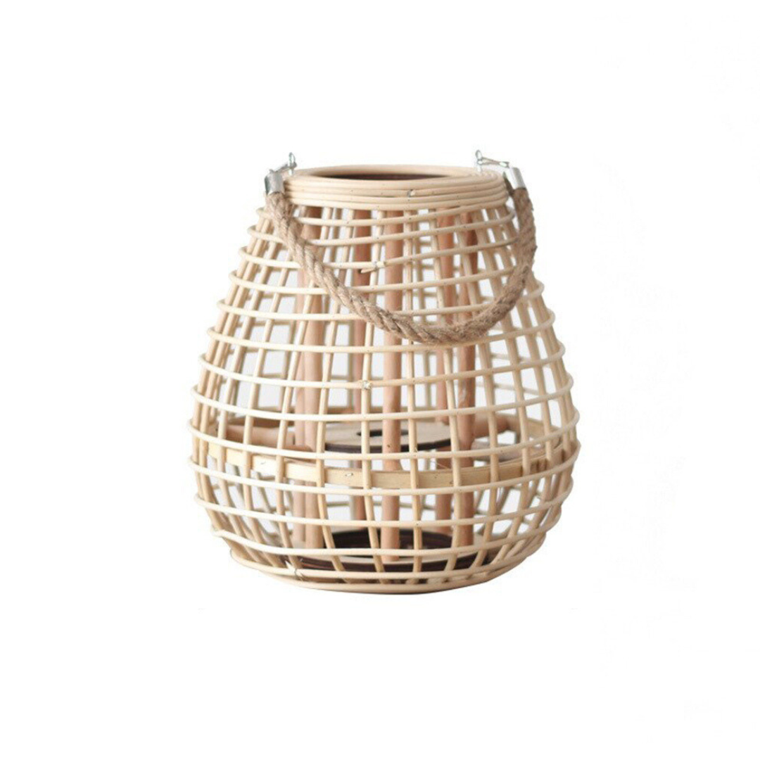 Ritta Floor Lamp, Wood & Rattan - Neutralighting