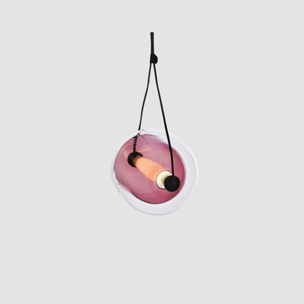 Valentina Modern Bubble Glass Pendant Light, Blue/Yellow/Pink/Smoky Grey/White/Clear - Neutralighting