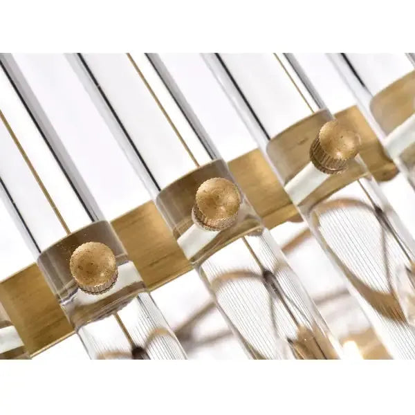 Arisha Modern Ring LED Pendant Lights Clear Glass Brass Living Room/Badroom - Neutralighting