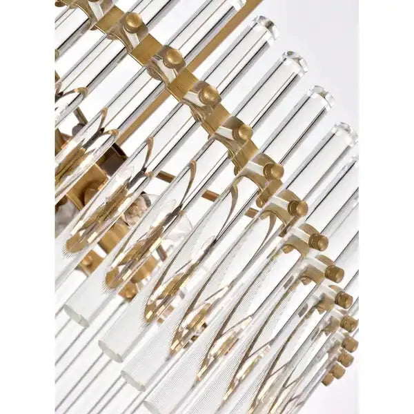 Arisha Modern Ring LED Pendant Lights Clear Glass Brass Living Room/Badroom - Neutralighting